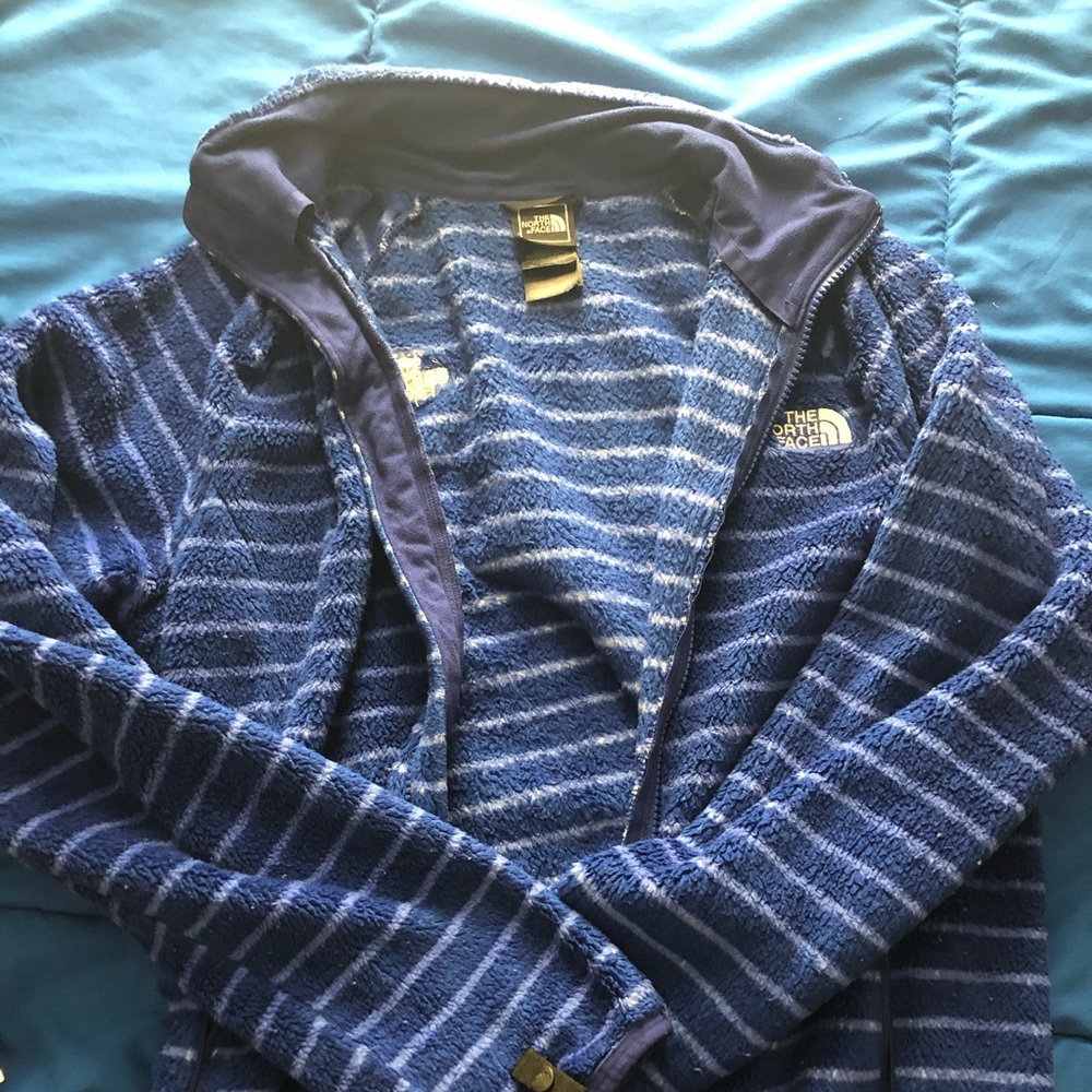 Blue North Face soft jacket